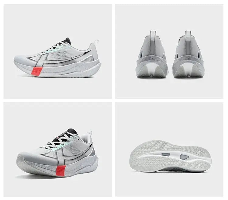 Xtep 2000km 5.0 men's running sneakers in grey/white with cushioned sole, Simples Market