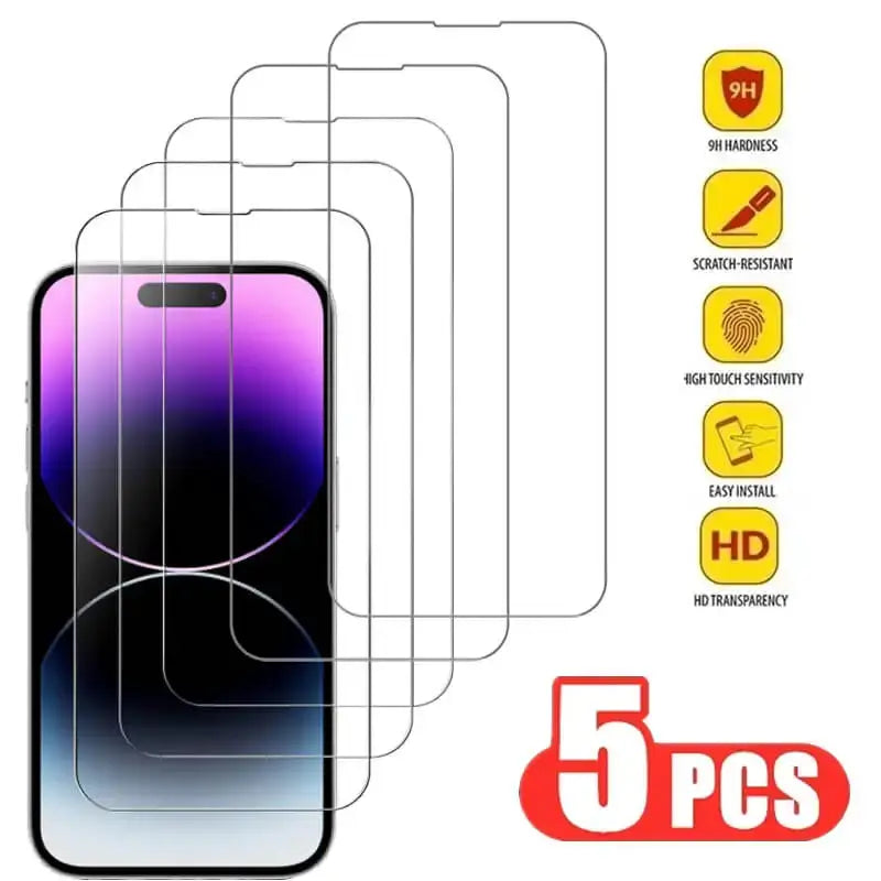 ApexGuard iPhone Tempered Glass Screen Protector Ultra Clear Touch Sensitive Defense For iPhone 11 To 16 Pro Models
