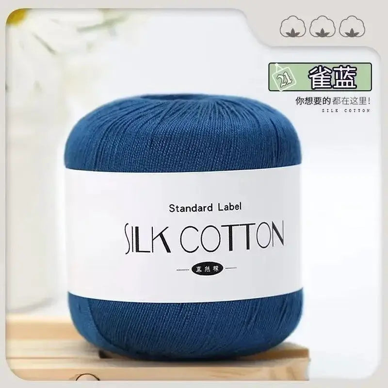 50g Silk Lace Cotton Milk Crochet Yarn For Baby Hand Knitting Warm Soft Thread Cross Stitch Supplies