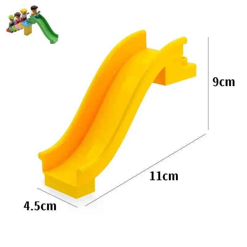 Big Building Blocks Duplo Compatible Large Brick Ferris Wheel Seesaw Slide Swing Educational Toy For Kids