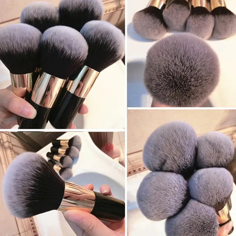 Brand ProBig Foundation Powder Brush Ultra Soft Nylon Bristles For Flawless Blending And Contouring
