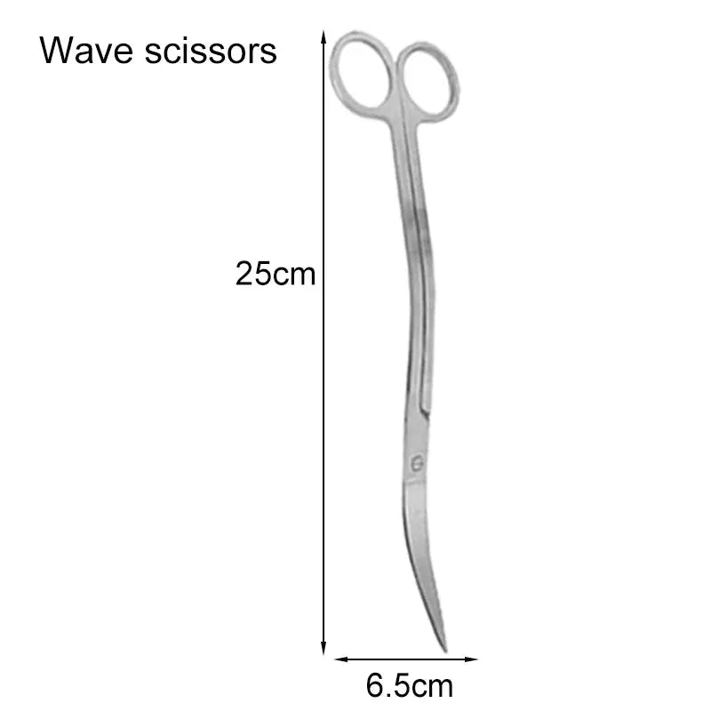 Stainless Steel Aquarium Scissors And Tweezers Set For Plant Tank Maintenance And Fish Tank Cleaning