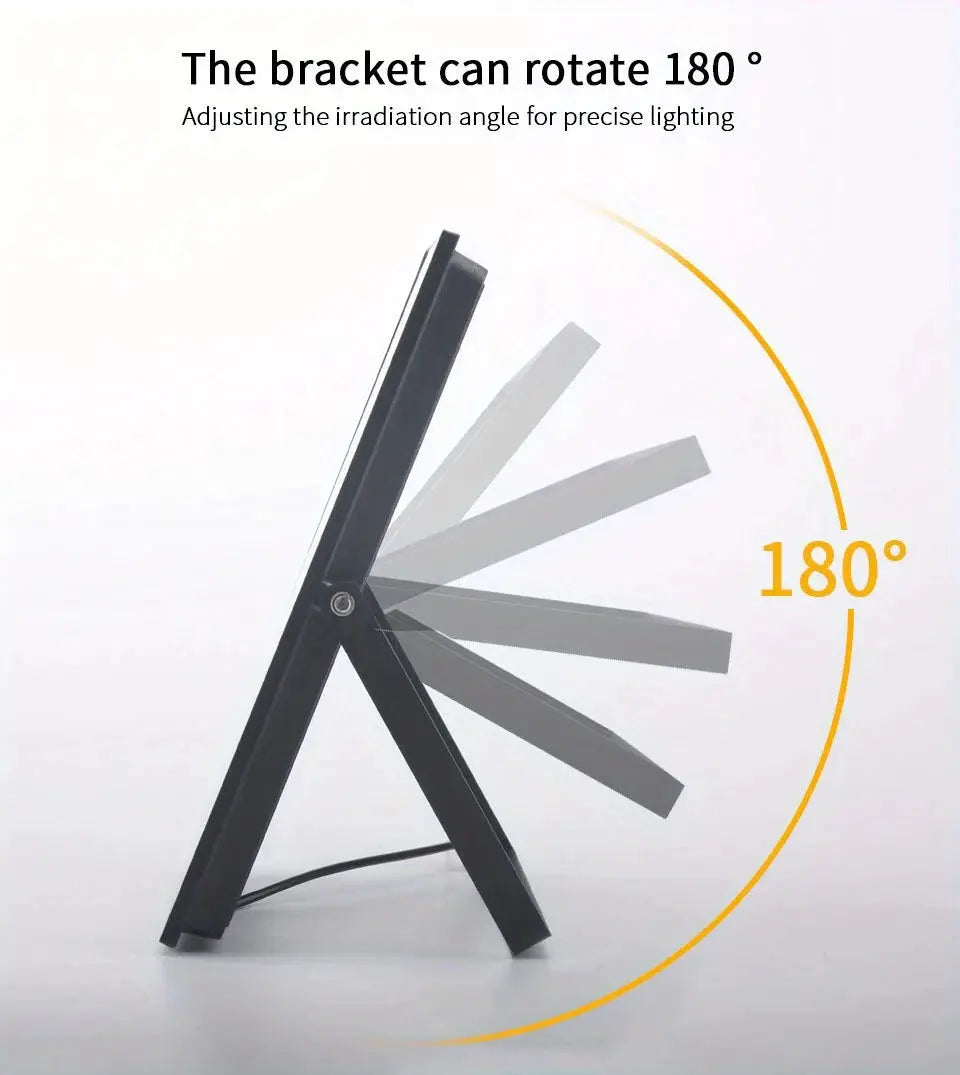 Simples Market waterproof IP67 LED flood light on adjustable black stand with 180° rotation