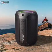 ZEALOT-S32PRO Bluetooth speaker in black with LED top ring.