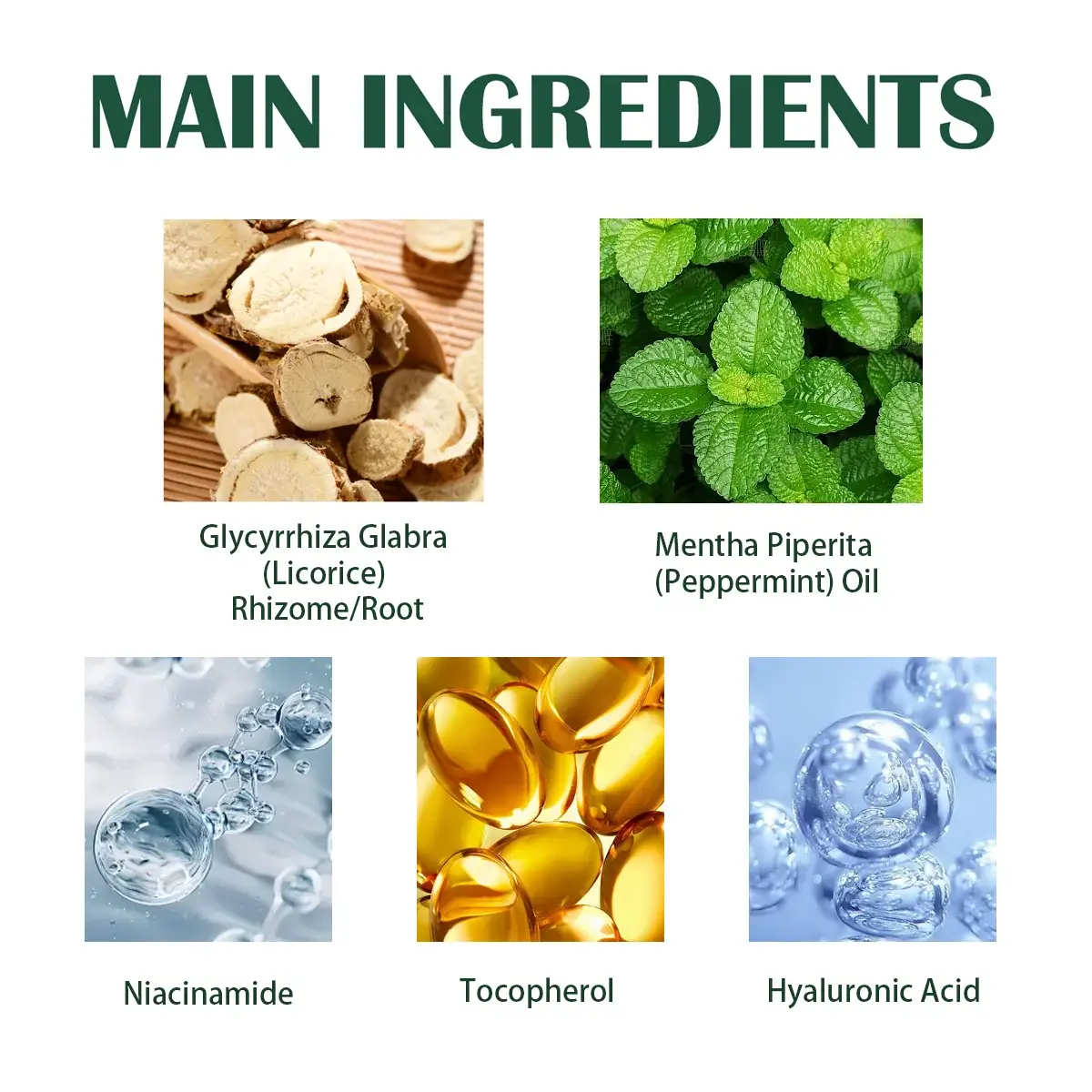 Herbal Essence Deodorant Cream, Simples Market - 6 main ingredients shown