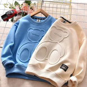 Kids Autumn Cotton Bear Hoodie - Simples Market
