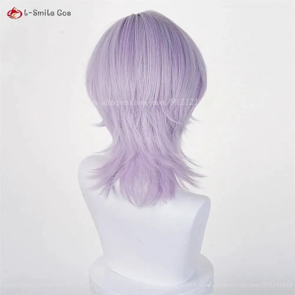Cosplay wig lavender purple, heat-resistant synthetic hair by Simples Market