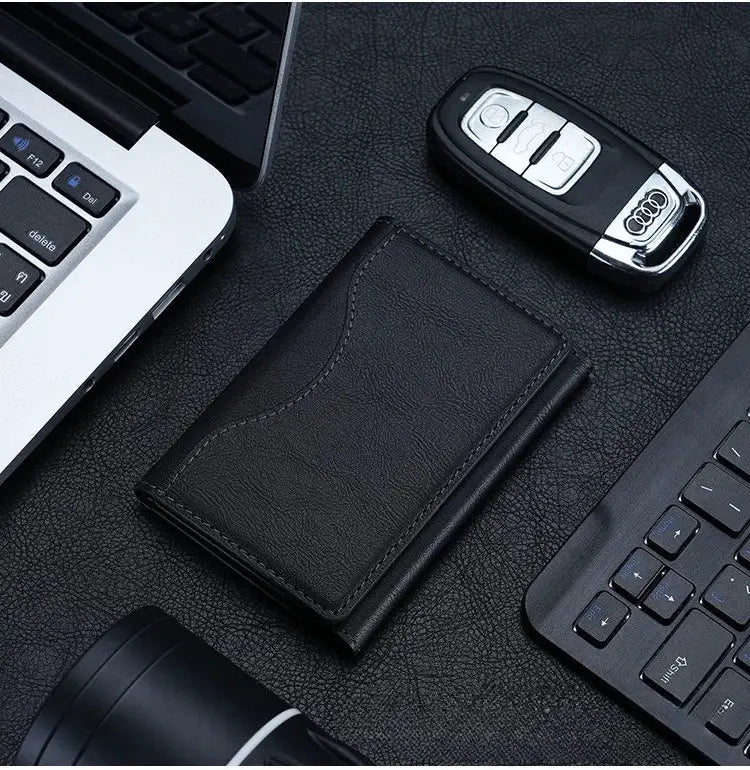 NovaGuard MagSafe Leather Wallet Case For iPhone 16 15 Pro Max 15 14 Pro Slim Card Holder With Magnetic Protection