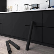 Thickened Pure Black Removable Waterproof Wallpaper Matte Self Adhesive Contact Paper for Walls Counters Cupboards PVC