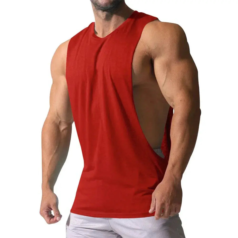 Men's Summer Fitness Tank Top Breathable Sleeveless O Neck Vest For Jogging And Bodybuilding Casual Wear