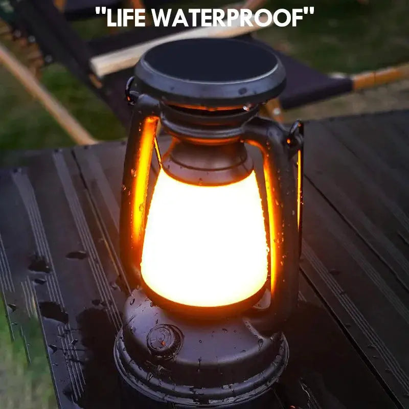 Retro Horse LED Desk Lamp With Charging Atmosphere Light For Home Decor Outdoor Camping Bar Table Lantern