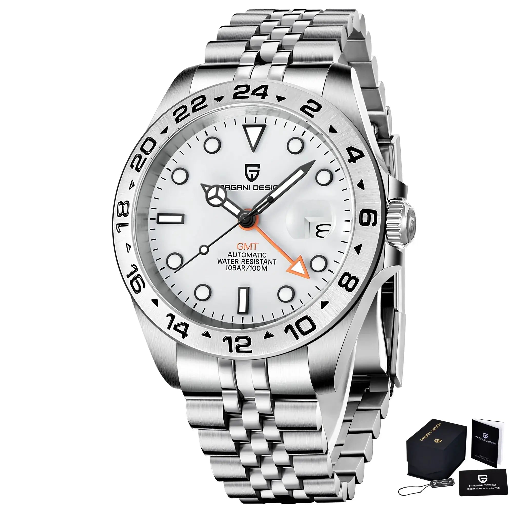 Pagani Design PD1682 GMT Diver Watch 42mm Sapphire Crystal Automatic Mechanical 100m Water Resistant