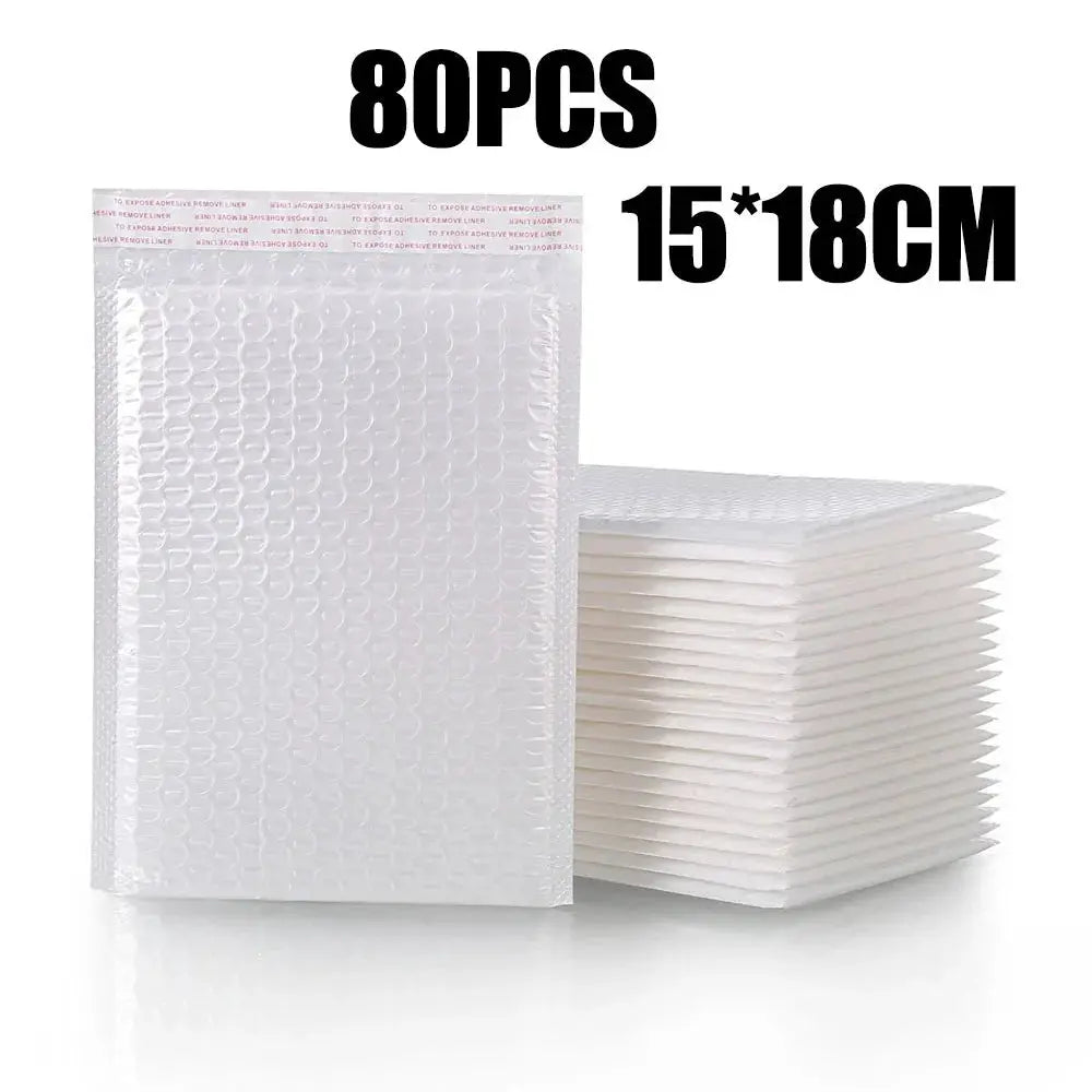 Wholesale White Padded Bubble Mailers Self Seal Envelopes 10 to 100 Pack for Packaging Shipping Gifts