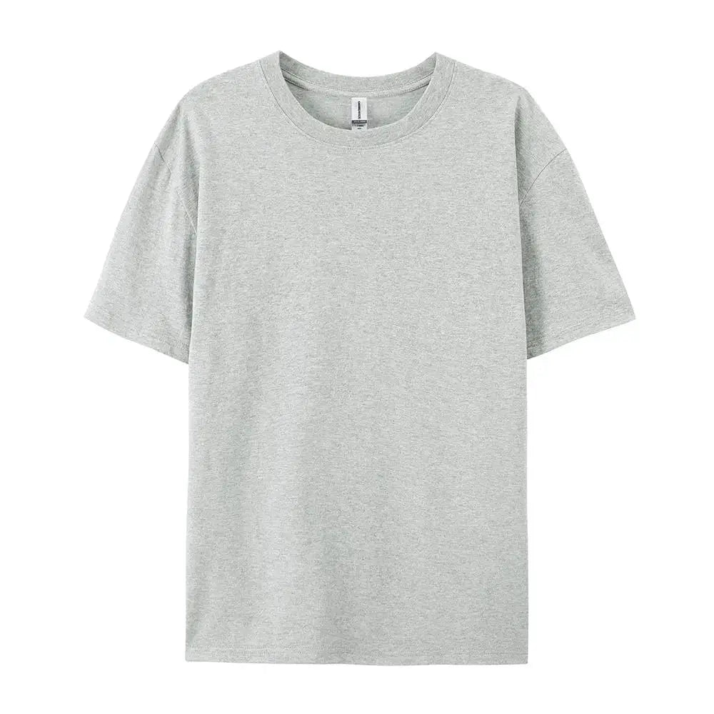 One Hundred Percent Cotton Solid T Shirts For Men And Women Short Sleeve Casual Wear Soft Tees