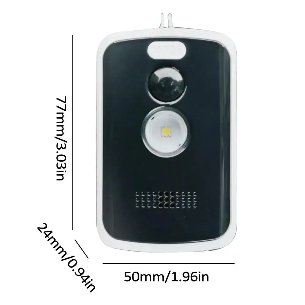 Wireless PIR infrared thermal alarm sensor by Simples Market, black with white trim for outdoor human/animal detection