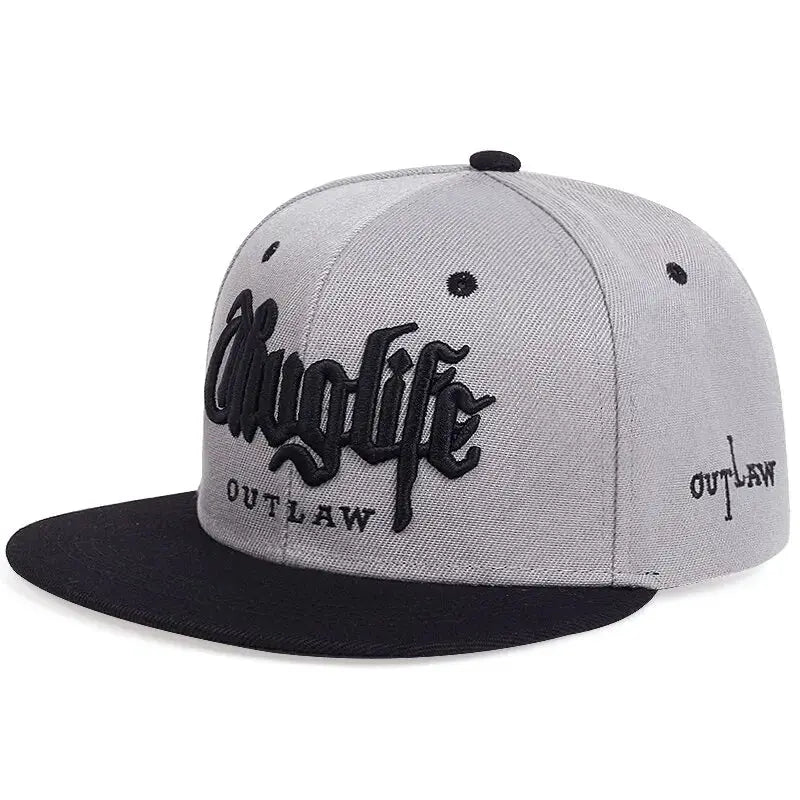 Fashion Fastball Cap Thuglife Embroidery Hip Hop Baseball Hat Snapback For Adults Adjustable Sun Outdoor Casual Bone
