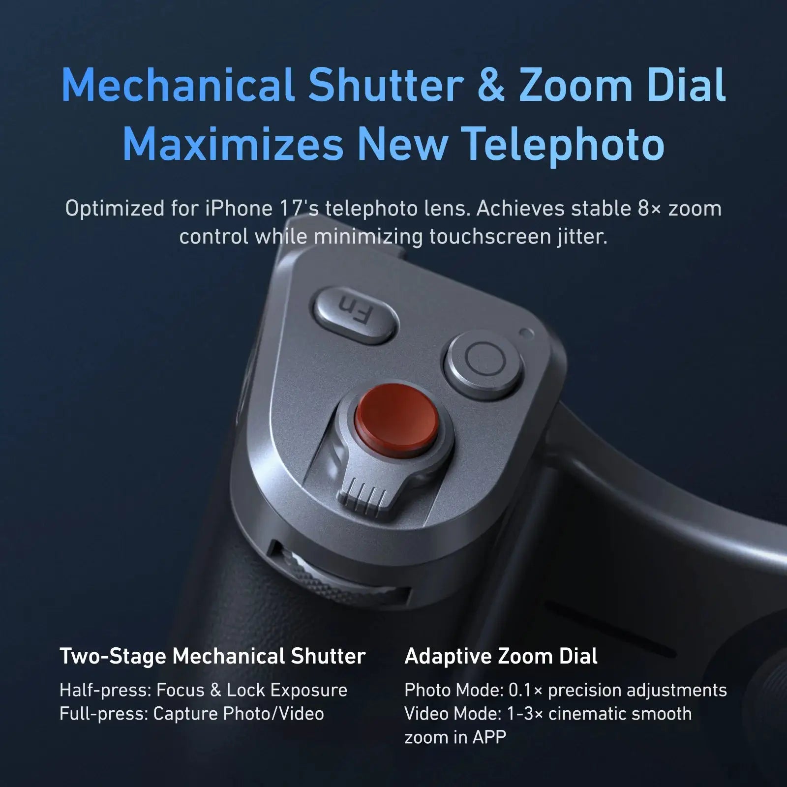 Telesin Magnetic Master Grip Kit For iPhone 17 Pro And Pro Max With Graphene Cooling Case And Ergonomic Camera Handle