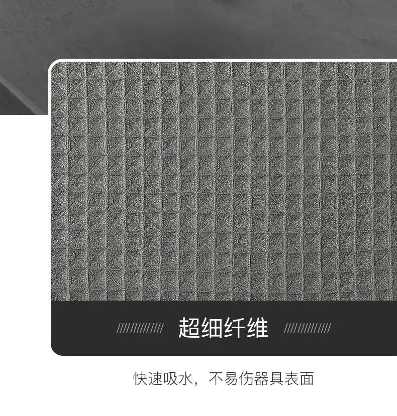 Simples Market microfiber barista towel, grey square cleaning cloth for coffee machines