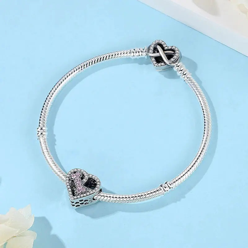 925 Sterling Silver Paw Print Charm Beads for Dogs and Cats Jewelry Pendant Fit for Bracelets Necklaces DIY Projects