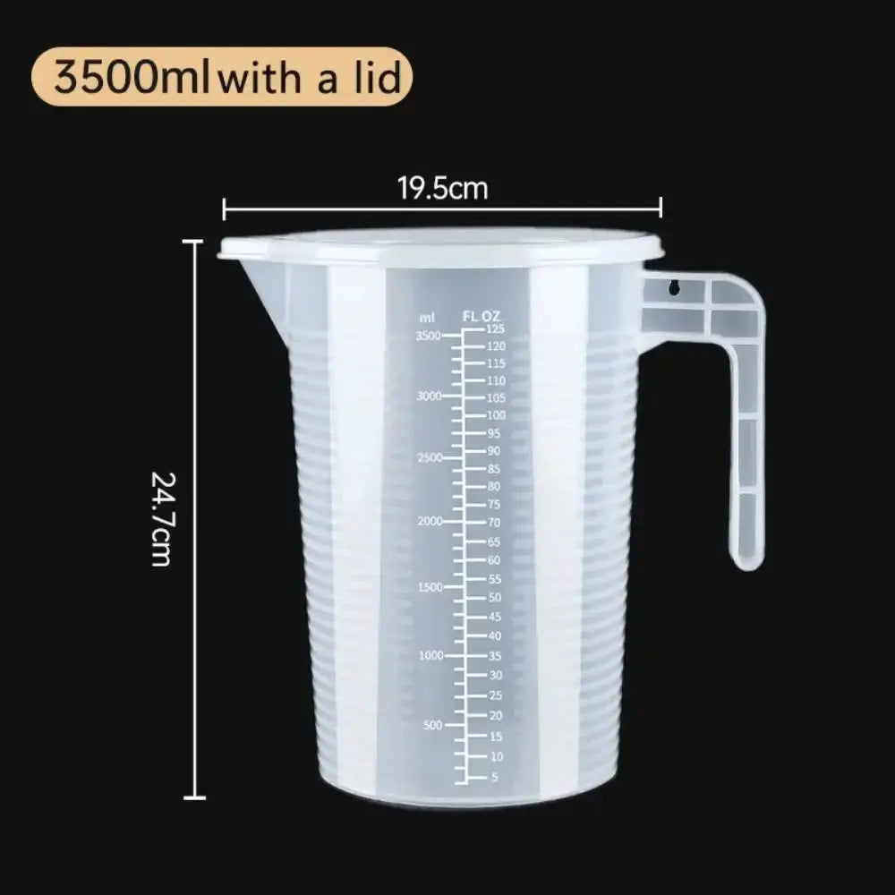 100 To 5000ml Thickened Plastic Measuring Cup With Clear Scale Food Grade Beaker For Kitchen And Lab Use