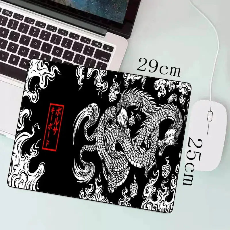 Japanese Dragon Large Gaming Mousepad Keyboard Desk Mat XXL Anime Dragon Pattern