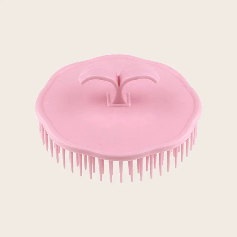 Head Wash Clean Care scalp massage brush, pink with soft bristles, Simples Market