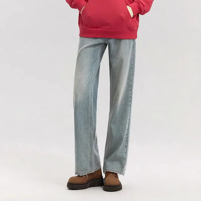 Semir Jeans Women Vintage Wide Leg Trousers Spring 2025 Soft Denim