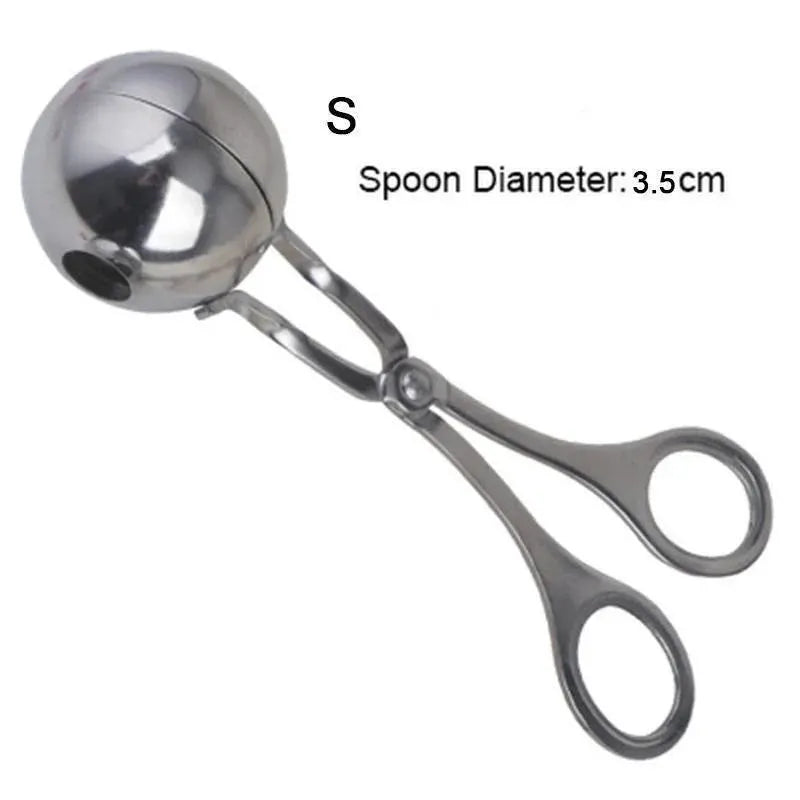 Stainless Steel Meatball Maker Tool With Round Rice Ball Shaper Nonstick Mold Kitchen Gadget