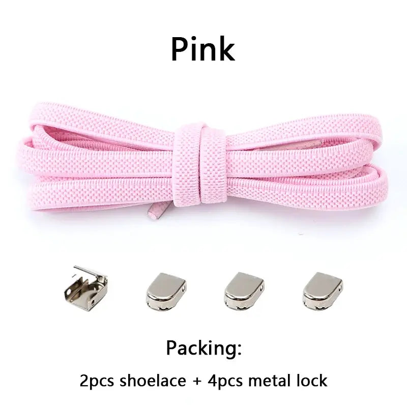 FlexFit No Tie Elastic Shoelaces One Size Fits All Adults And Kids Quick Slip On Shoes