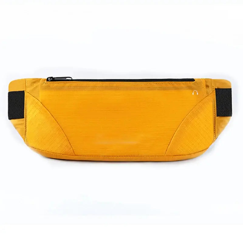 Fanny pack yellow waist bag for running, lightweight waterproof phone pouch