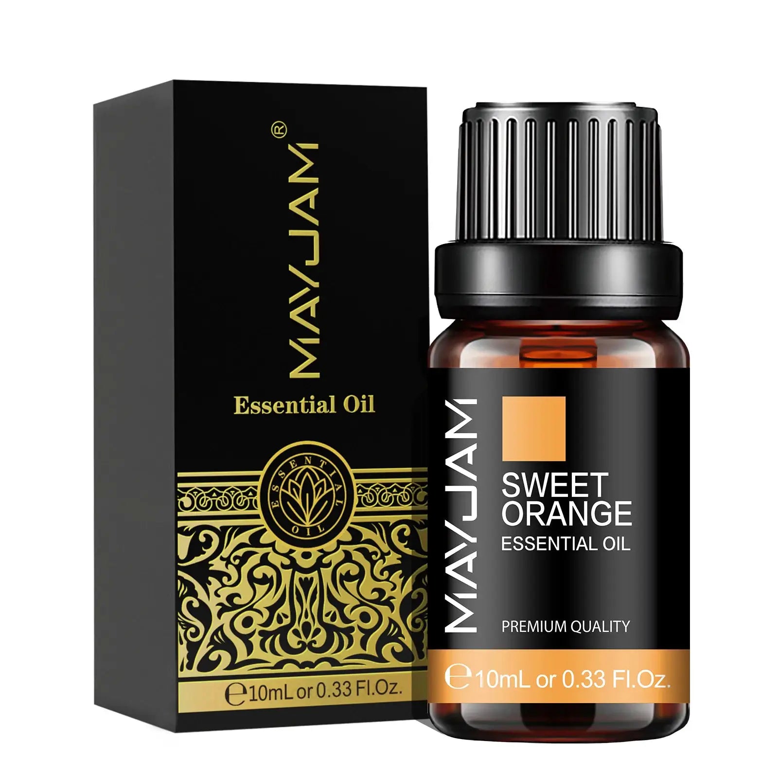MAYJAM Essential Oil Set With Citronella Jasmine Eucalyptus Orange Lemongrass Black Pepper Cajeput Cypress Ginger