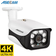 Bullet IP camera, 4K outdoor, 8MP with night vision, ASECAM, H.265 Onvif PoE CCTV