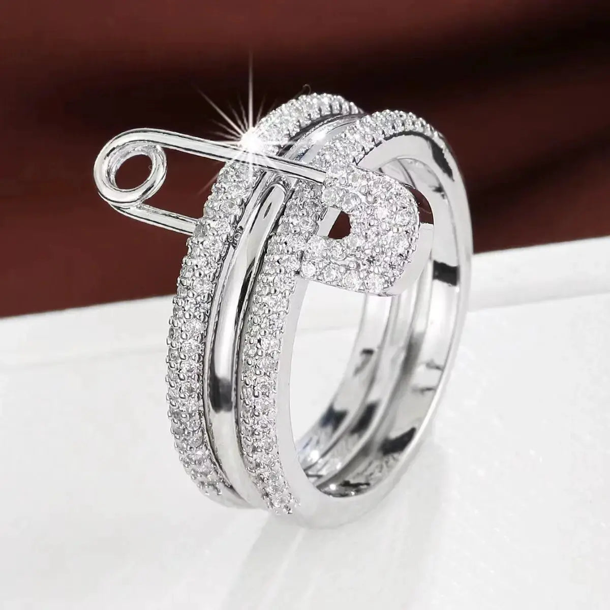 Stacked Ring Jewelry Fashion Trend Street Style Gift For Friends Birthday Party Surprise Ring