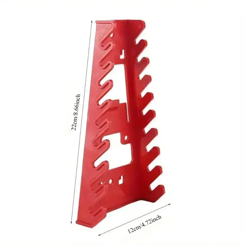 Plastic Wrench Rack Organizer Wall Mounted Socket Tray Tools Holder For Standard Wrenches Garage And Home