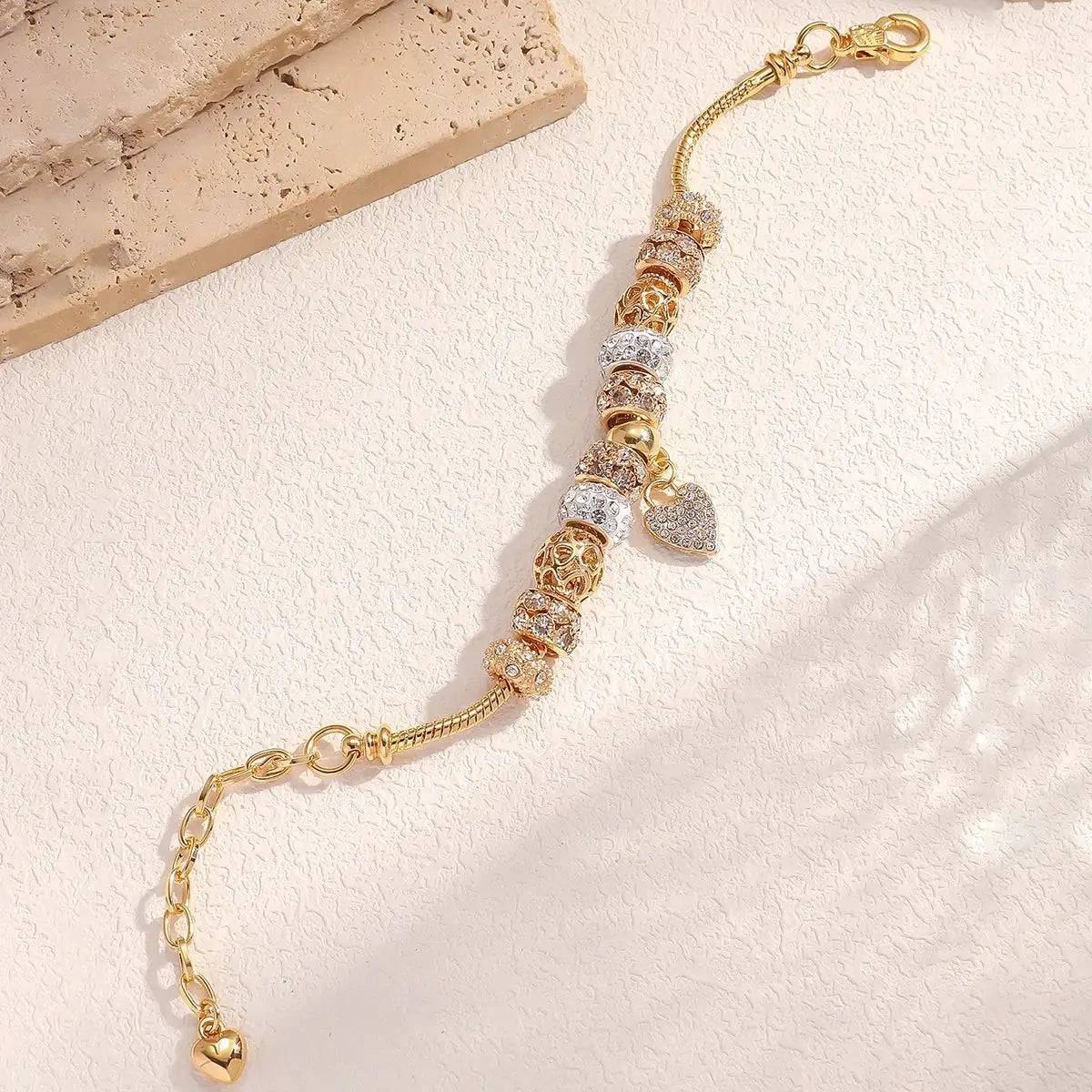Women's Fashion Panjiadorado Element Heart Love Bracelet For Dating Travel Parties Festivals Gift