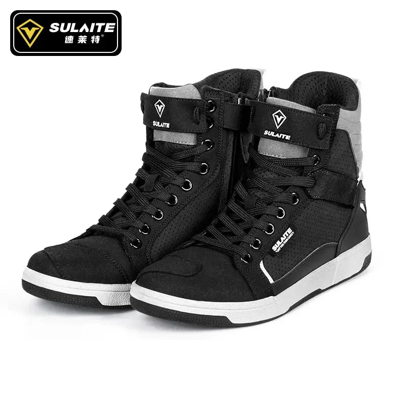 MotoGuard ProRide Breathable Anti Fall Motorcycle Boots For City Street And Track Racing