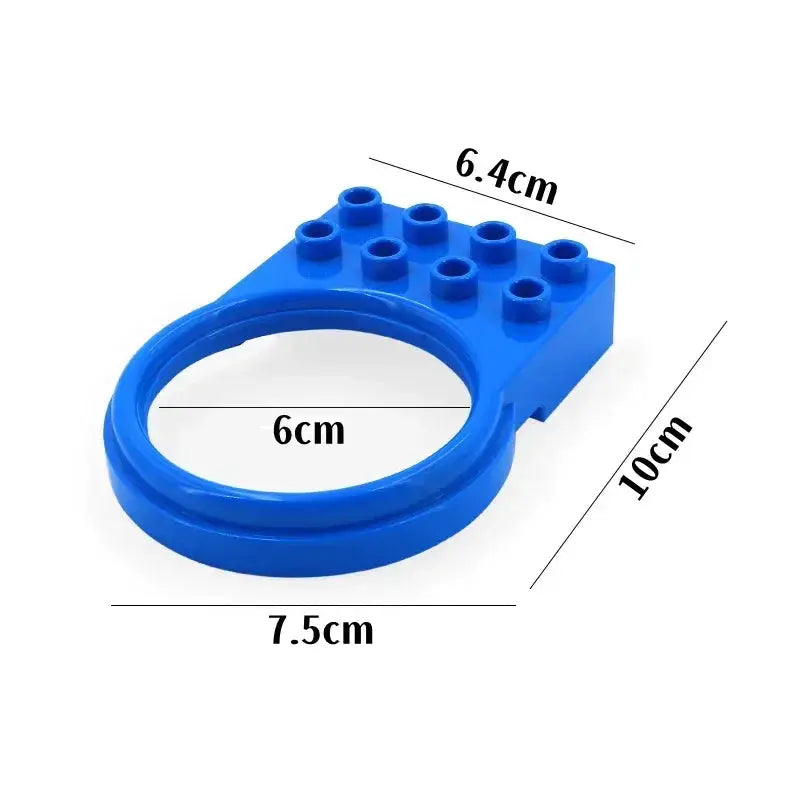 Big Building Blocks Duplo Compatible Large Brick Ferris Wheel Seesaw Slide Swing Educational Toy For Kids