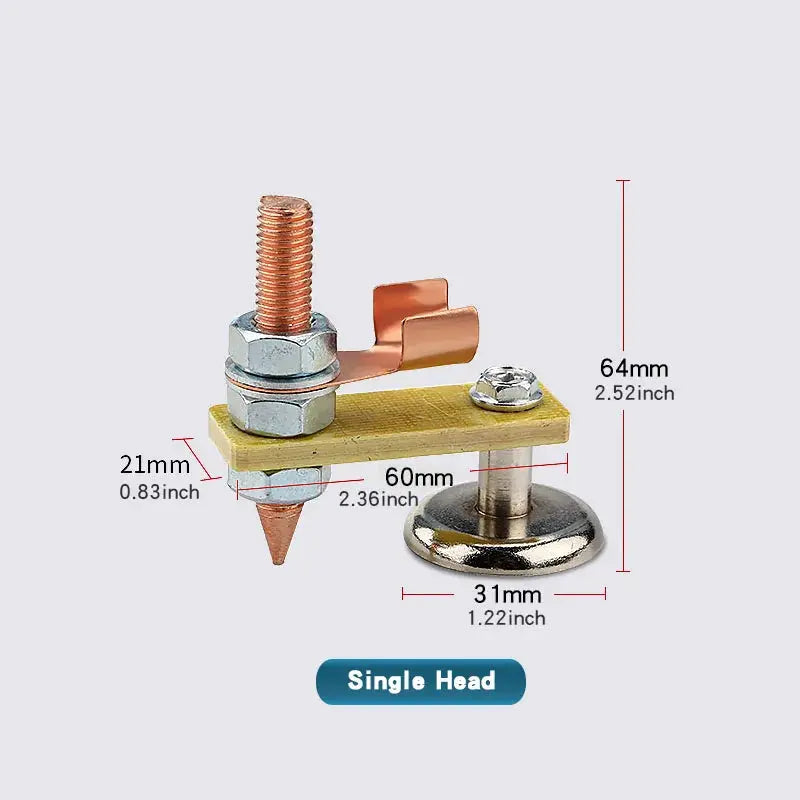 1 Pc Welding Magnet Head Magnetic Ground Clamp Holder For Welder Sheet Metal Repair And Ground Wire Fixture