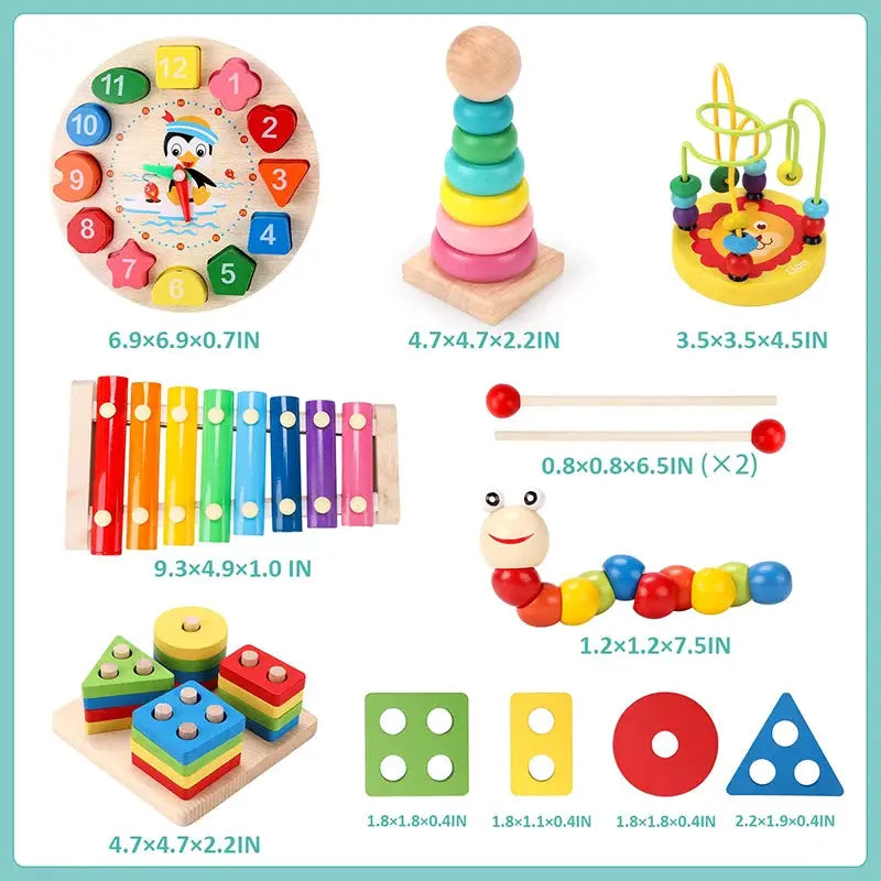 Montessori 3D Wooden Puzzles For Babies And Toddlers Early Learning Educational Wooden Toys Gift For Children
