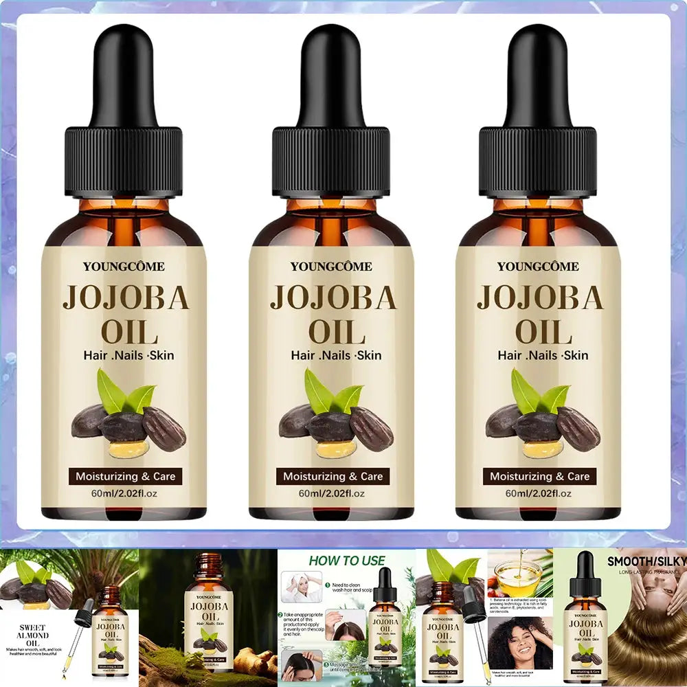 Organic Jojoba Oil Cold Pressed Hexane Free Carrier Oil For Face Hair Skin Nails Natural Moisturizing