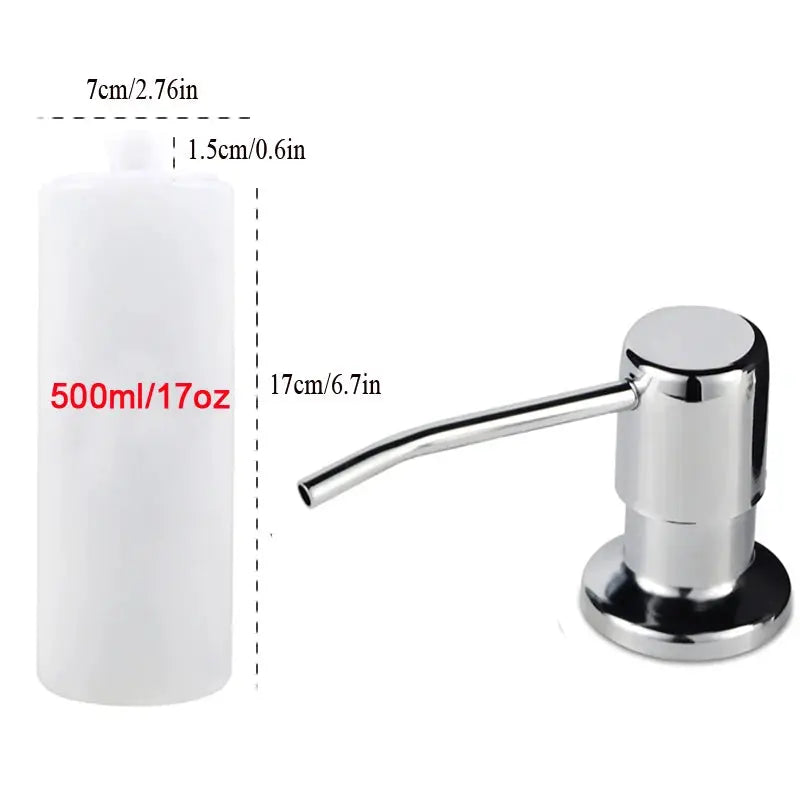 Under Sink Soap Dispenser Pump With Extension Tube Kit For Kitchen Sink Direct From Large Container No More Refills