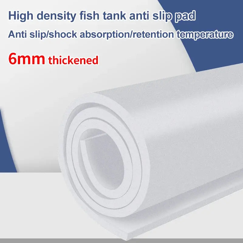 Fish Tank Mat Aquarium Anti Slip Pad Shock Absorbing Thickened Black Mat For Turtle Tanks Insulation And Noise Reduction