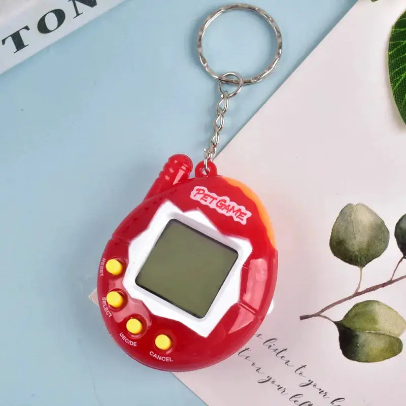 Transparent Electronic Pet Toy With 168 Virtual Pets See Through Case Keychain Nostalgic Retro Pixel Fun