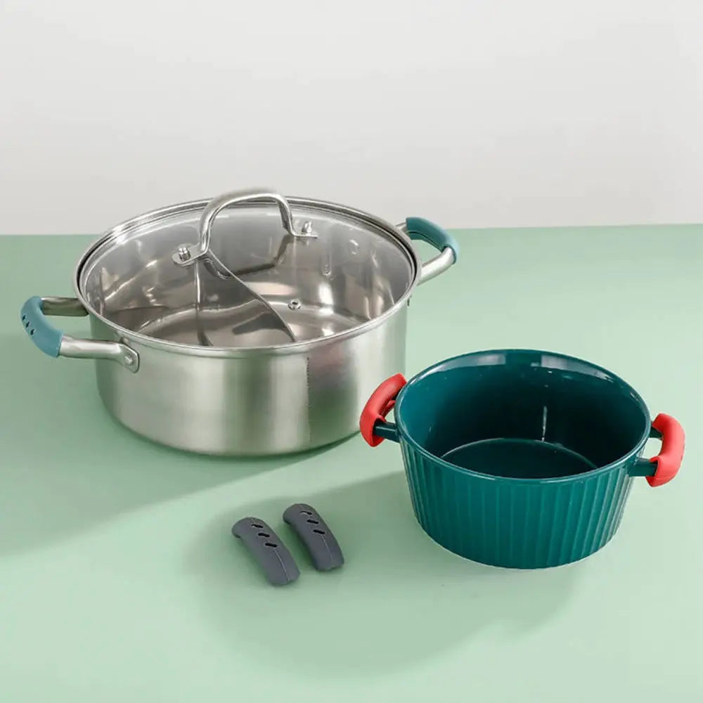 2 Pcs Silicone Pan Handle Covers Heat Insulation Assist Handle Holder Grip Sleeves For Safe Handling Kitchen Gadgets