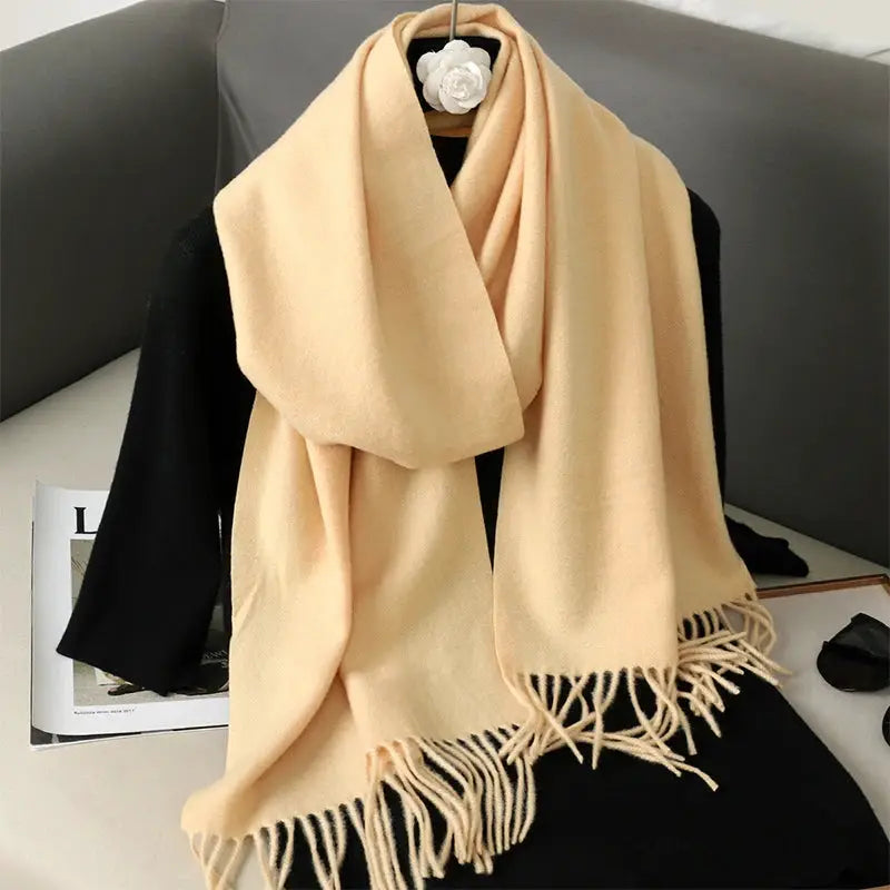 Brand 62 Womens Long Cashmere Blend Winter Scarf Hijab Shawl Wrap For Outdoor Warmth