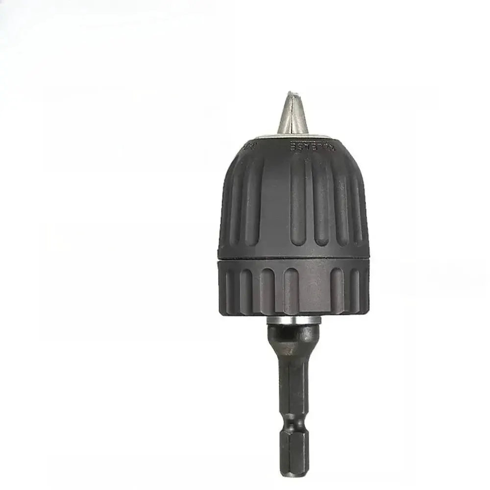 Keyless Drill Chuck Converter 3/8-24 UNF Thread Quick Change Adapter With 1/4 Inch Hex Shank