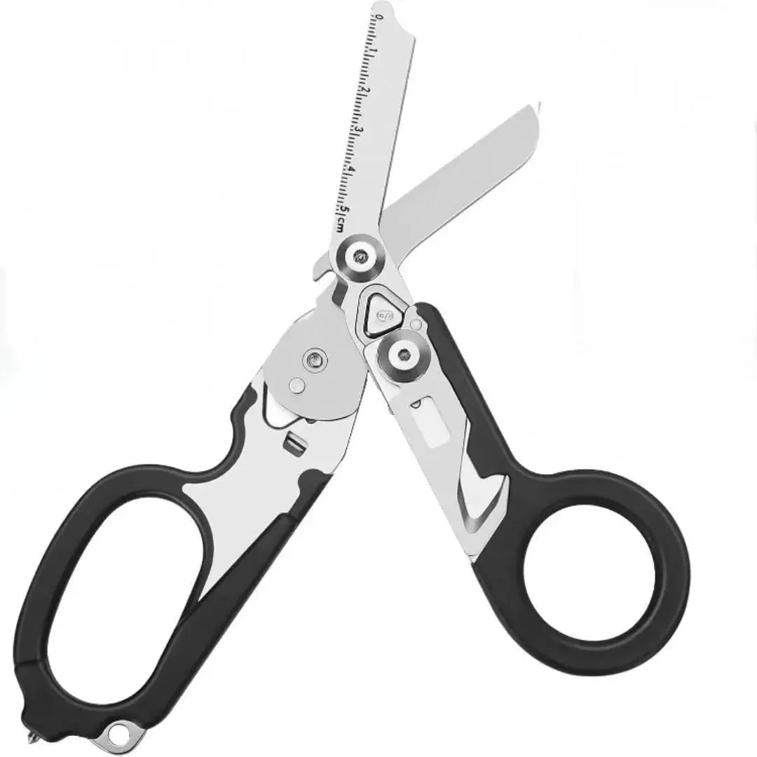 Multifunctional Emergency Response Shears With Strap Cutter And Glass Breaker For Outdoor Rescue