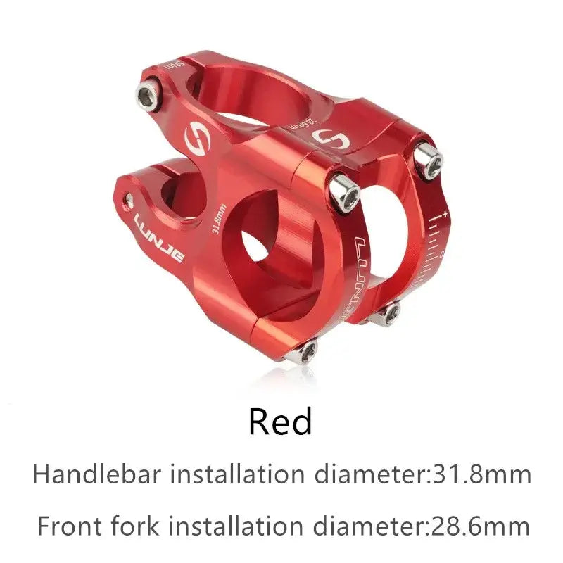 CNC Mountain Bicycle Stem 31.8mm Short Power Riser For MTB And Road Bikes High Strength