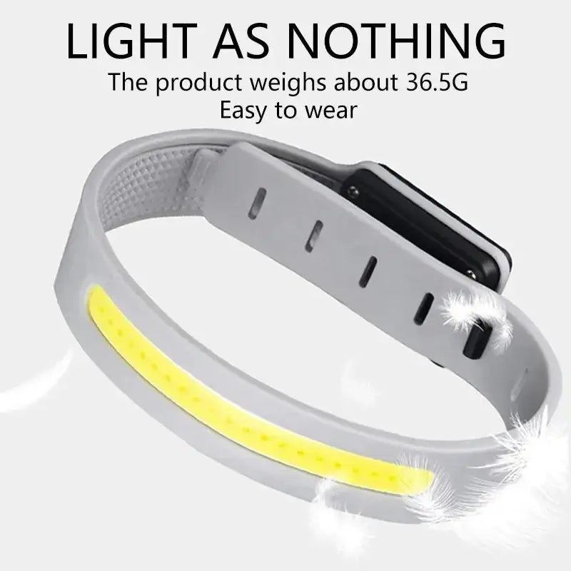 COB LED Armband Light 500LM Type C USB Rechargeable IPX4 Waterproof