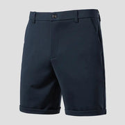 Simples Market New Classic Fit Men's Stretch Bermuda Shorts, navy lightweight quick-dry fabric
